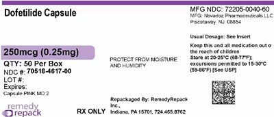 Mm1 (Dofetilide 250mcg(0.25mg) 70518 4617 00)